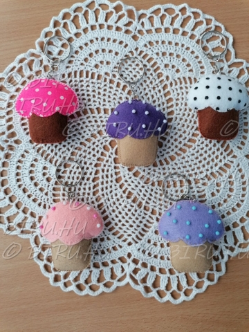 Muffinos kulcstartó