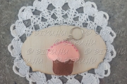 Muffinos kulcstartó
